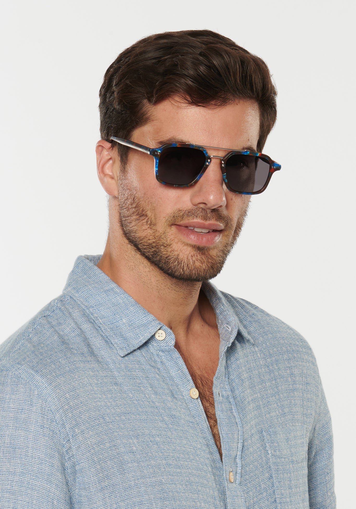 COLTON | Matte Blue Steel Silver Polarized - Image 5